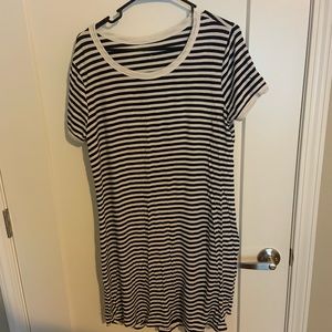 Stripped T-shirt dress